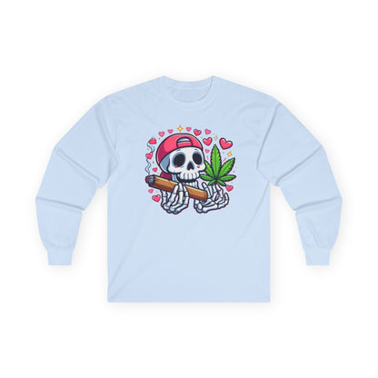 "Chill Skeleton: Cannabis Love Long-Sleeve Shirt"