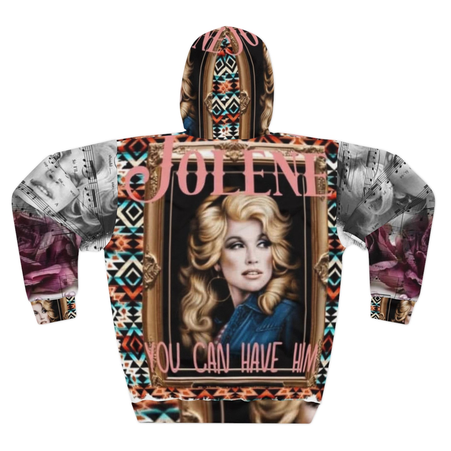 Jolene Tribute: Bold Graphic Hoodie for Music Lovers