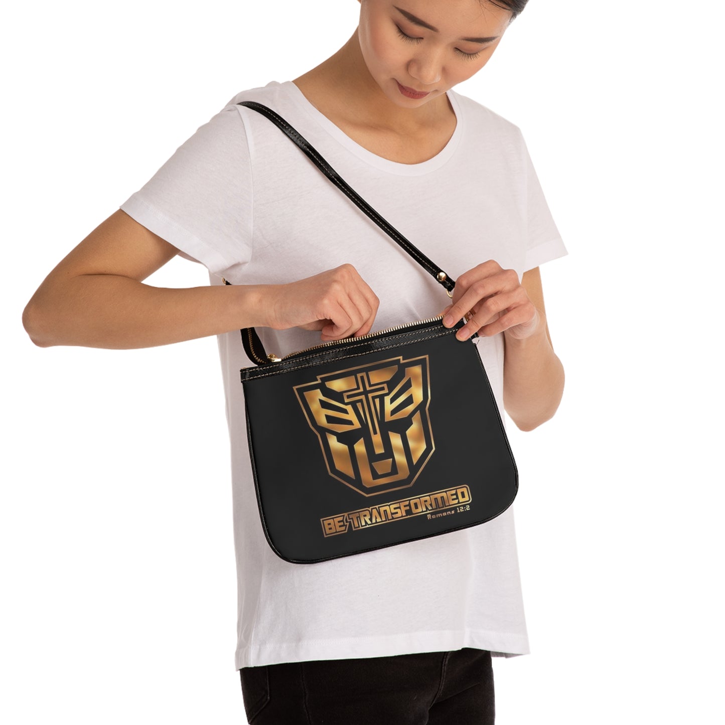 "Be Transformed" Romans 12:2 Crossbody Bag