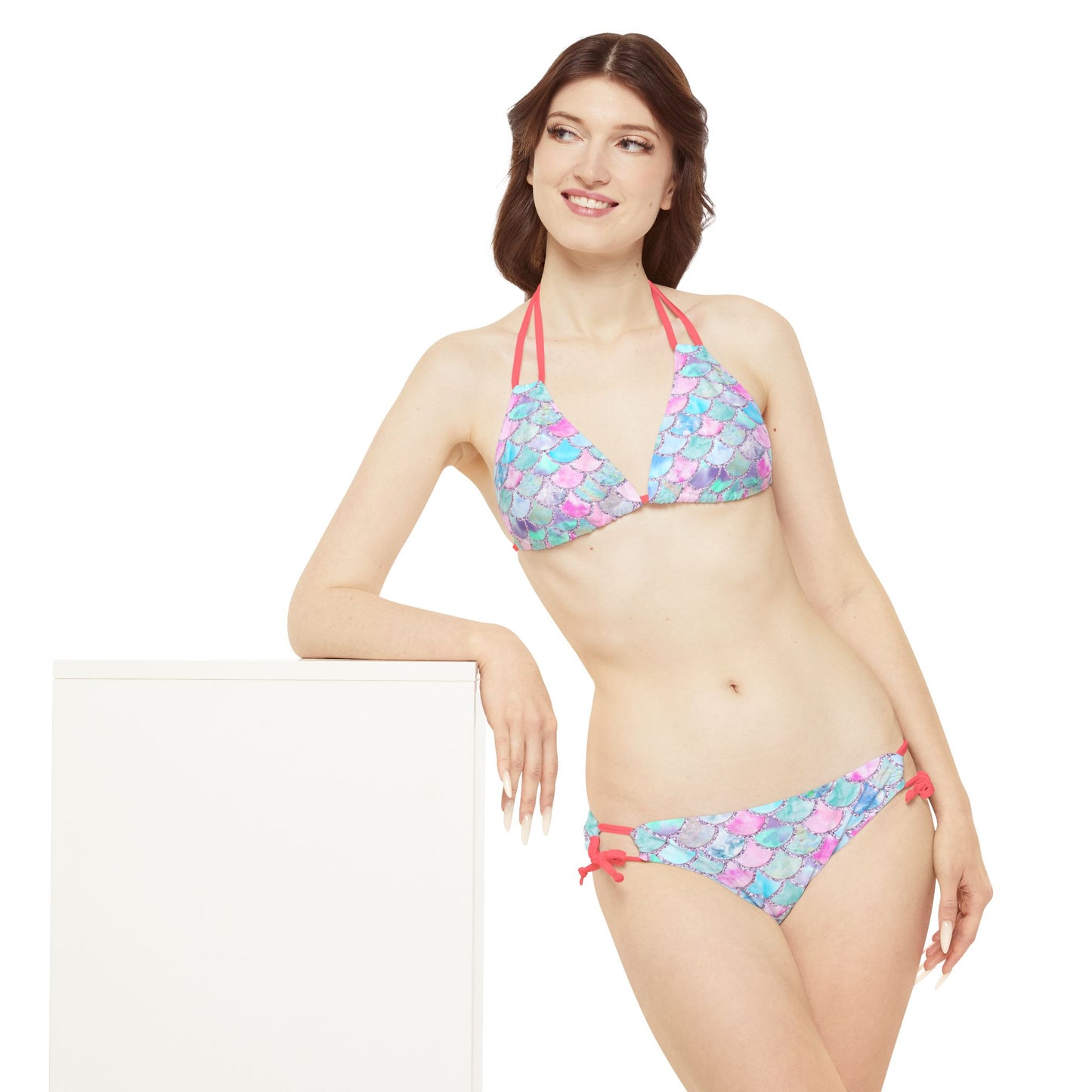 "Celestial Starry Gradient Two-Piece Bikini Set"