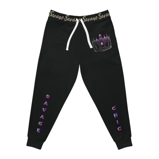 "Savage Style: Black Jogger Pants for Comfort and Casual Cool"