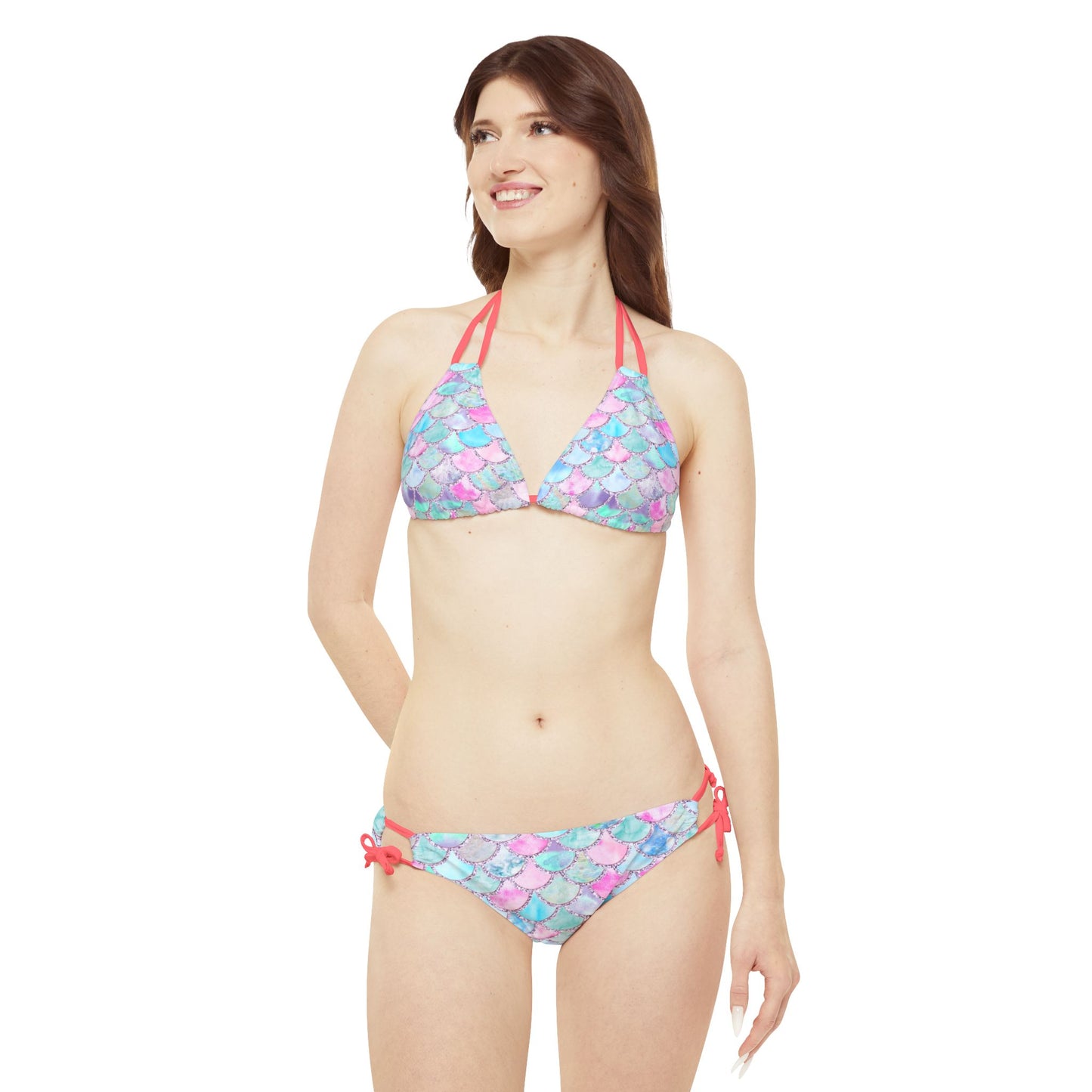 "Celestial Starry Gradient Two-Piece Bikini Set"