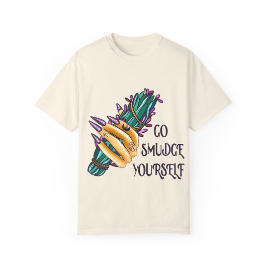 "Go Smudge Yourself" Whimsical Sage-Inspired T-Shirt